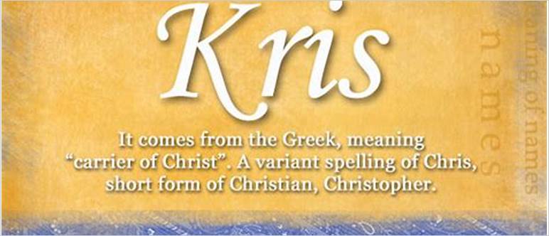 Kris name meaning
